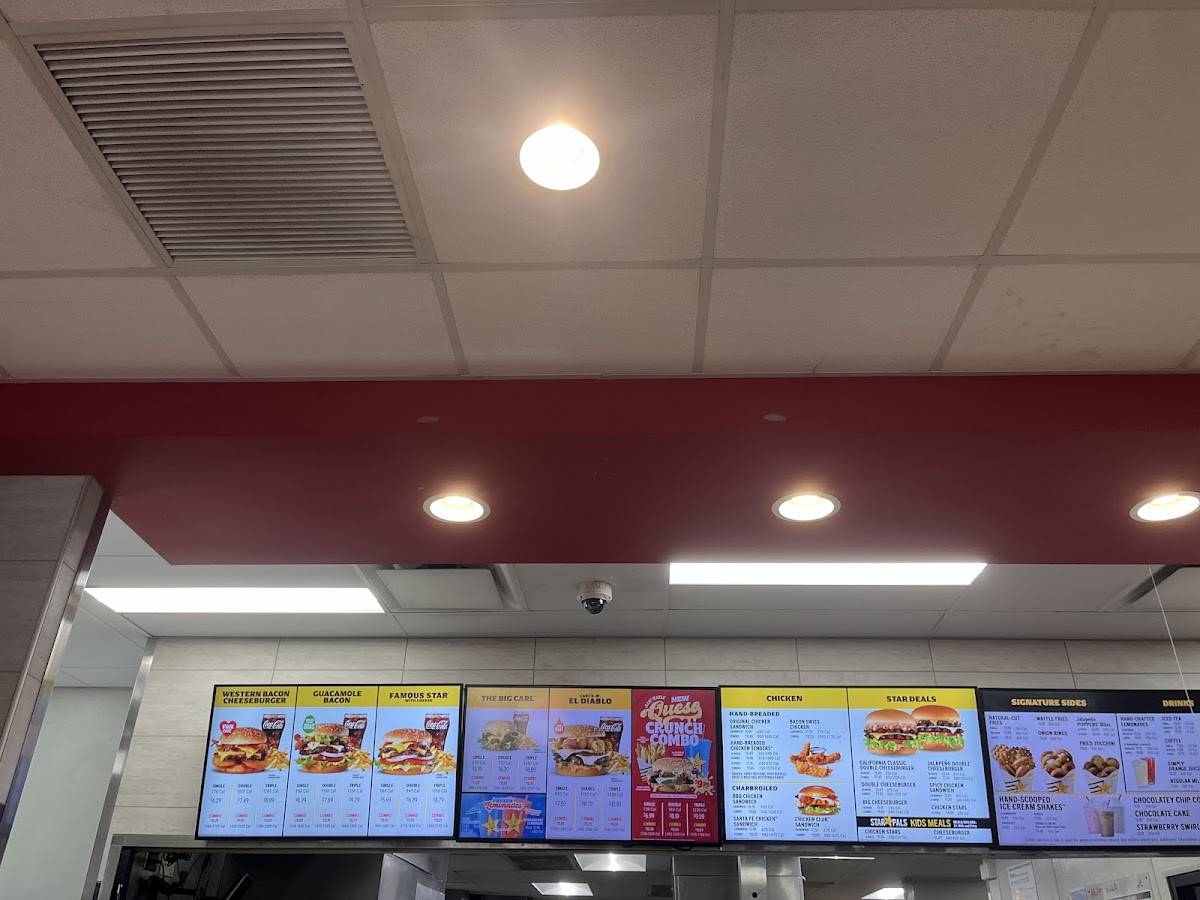 Carl's Jr. меню