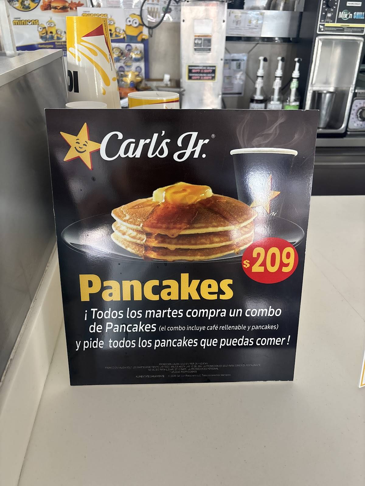 Carl's Jr. меню