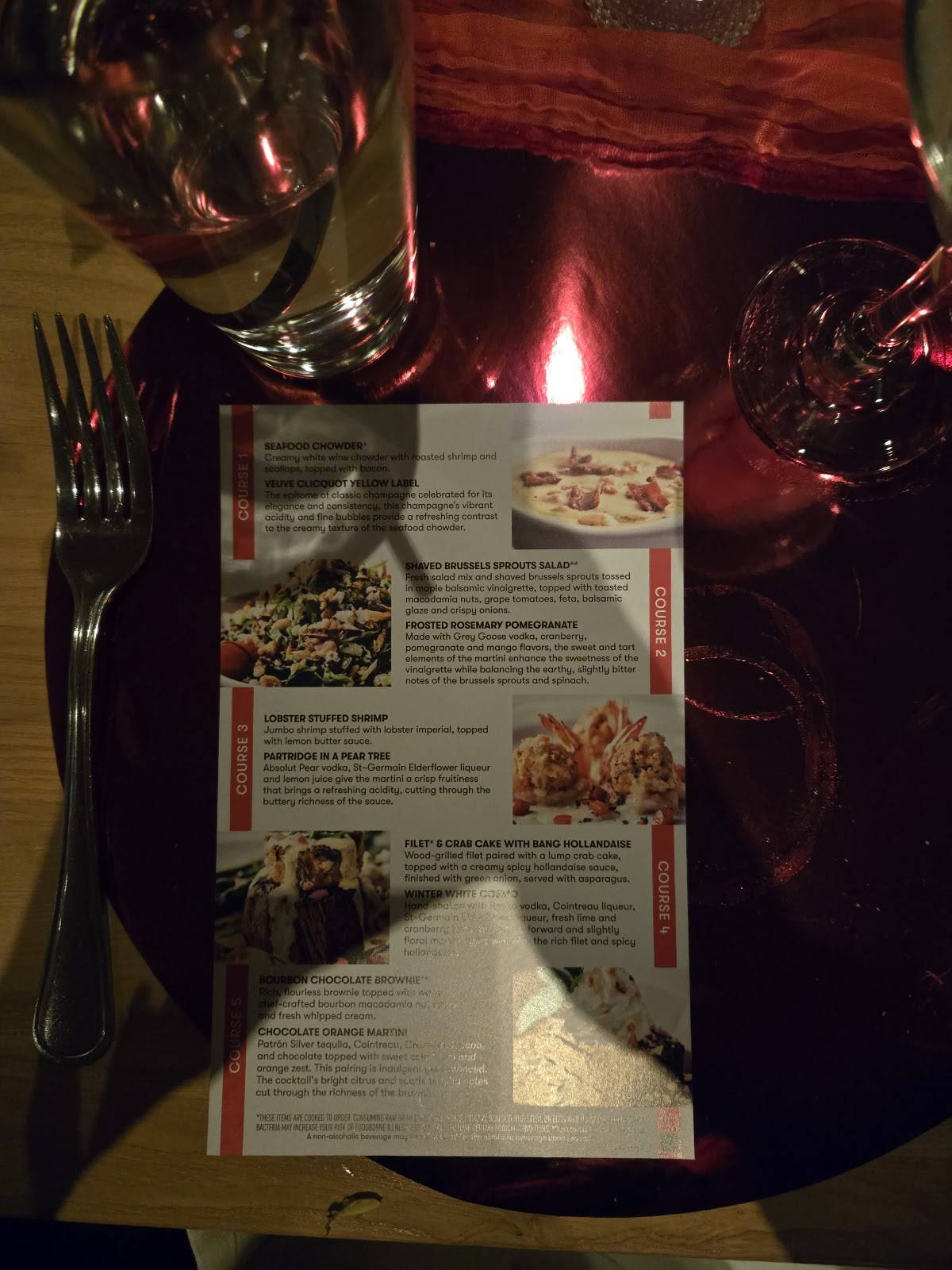 Bonefish Grill меню
