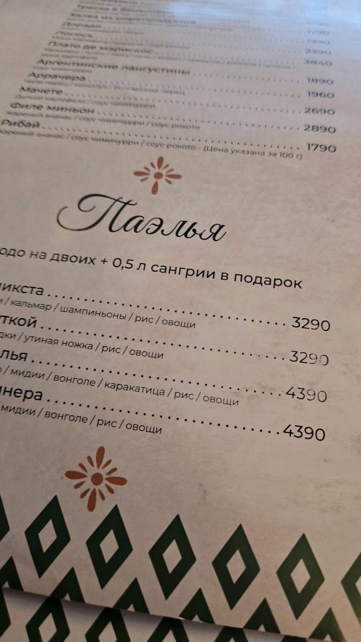 Casa Agave меню