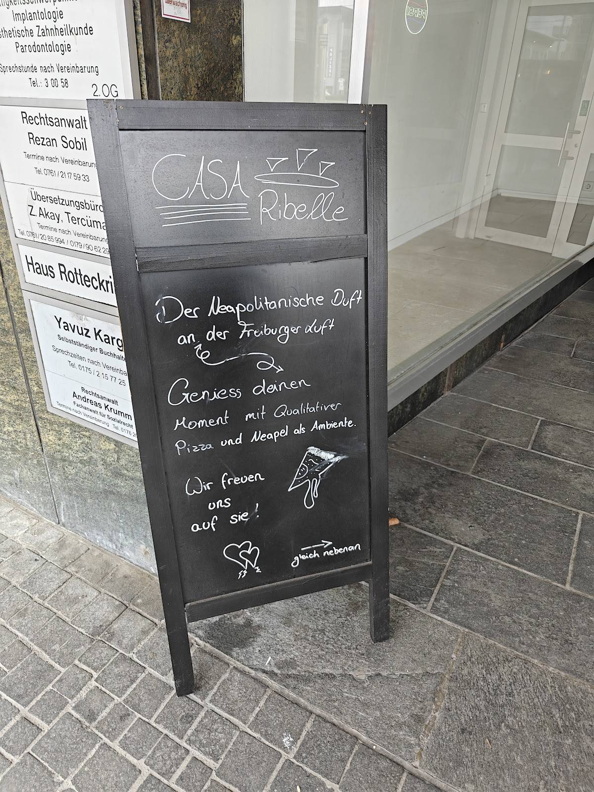 Casa Ribelle меню