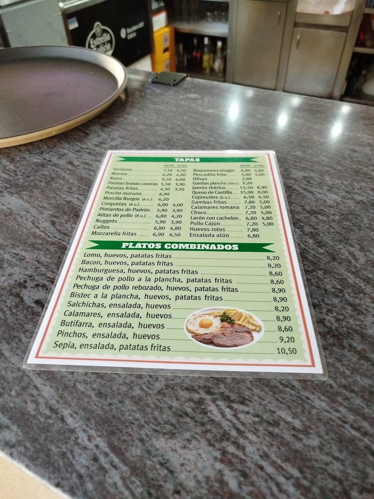 Cervecería Astorga меню