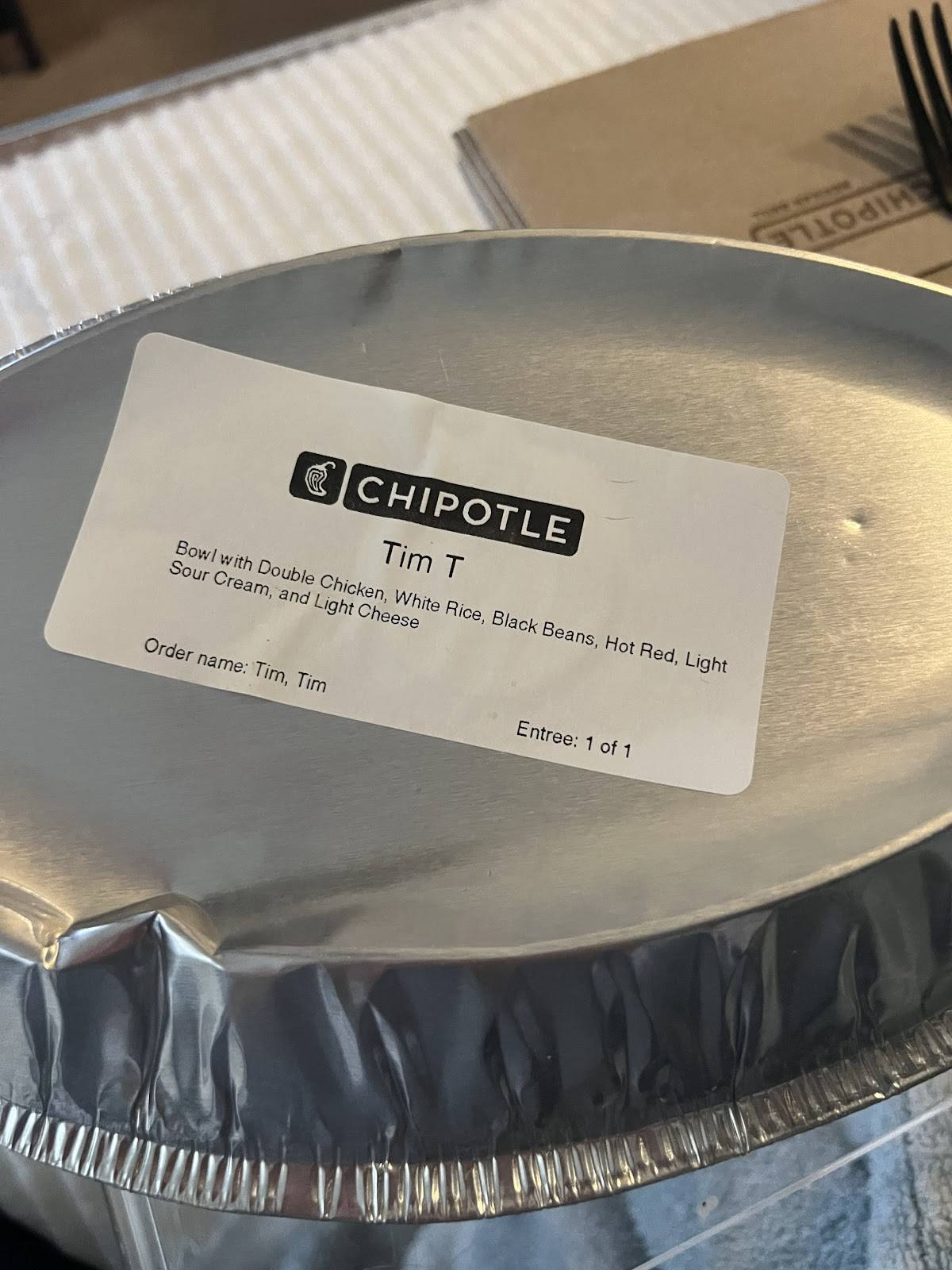 Chipotle Mexican Grill меню
