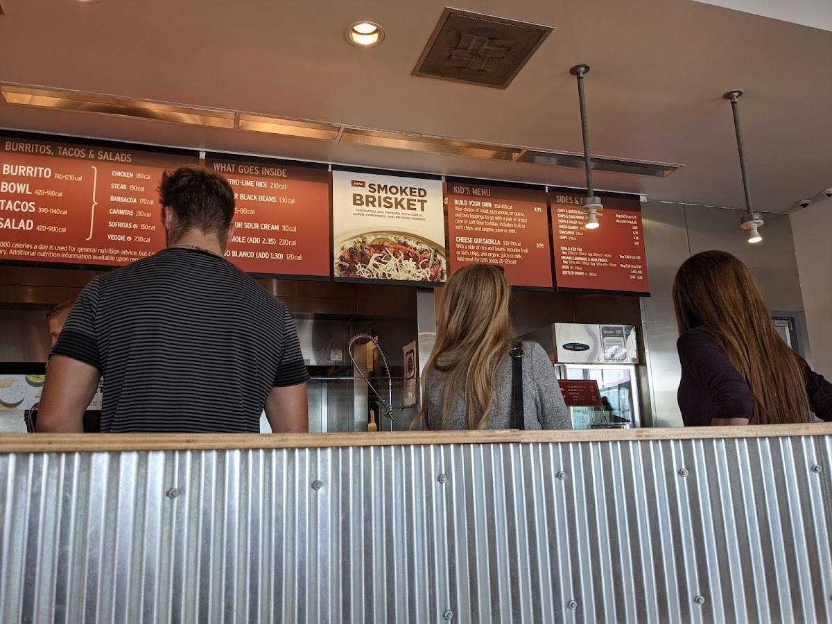 Chipotle Mexican Grill меню