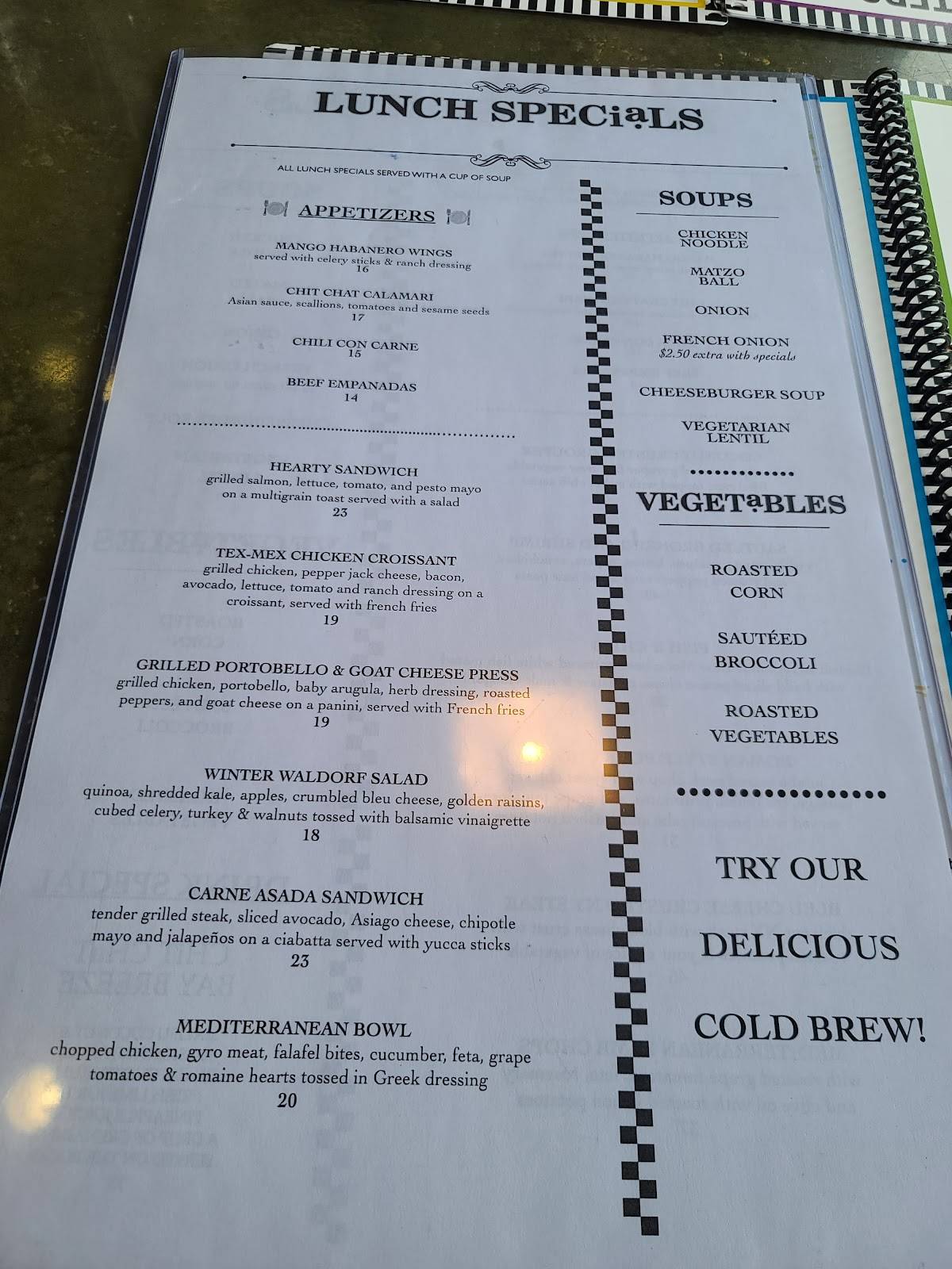 Chit Chat Diner меню