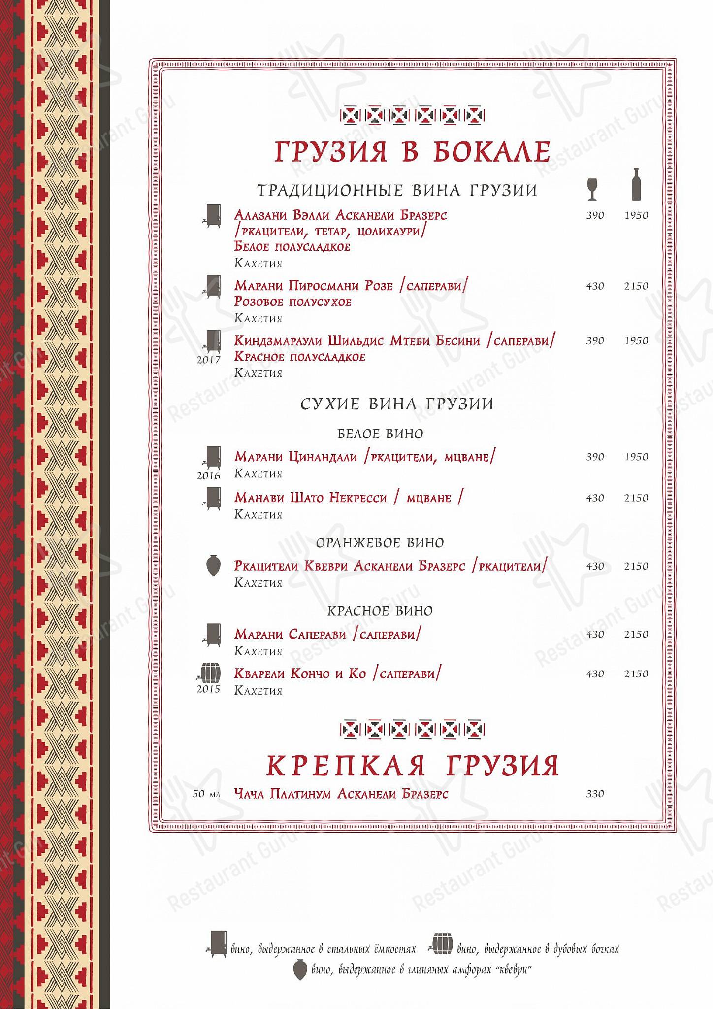 Меню ресторана Пили-ели чё хотэли в Москве