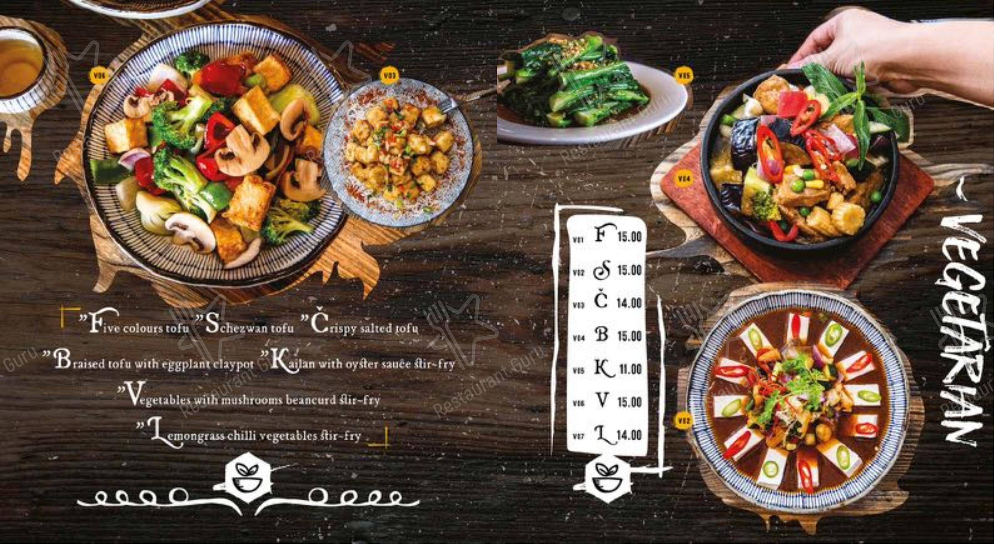 Chopsticks Viet Restaurant в Перте - Меню