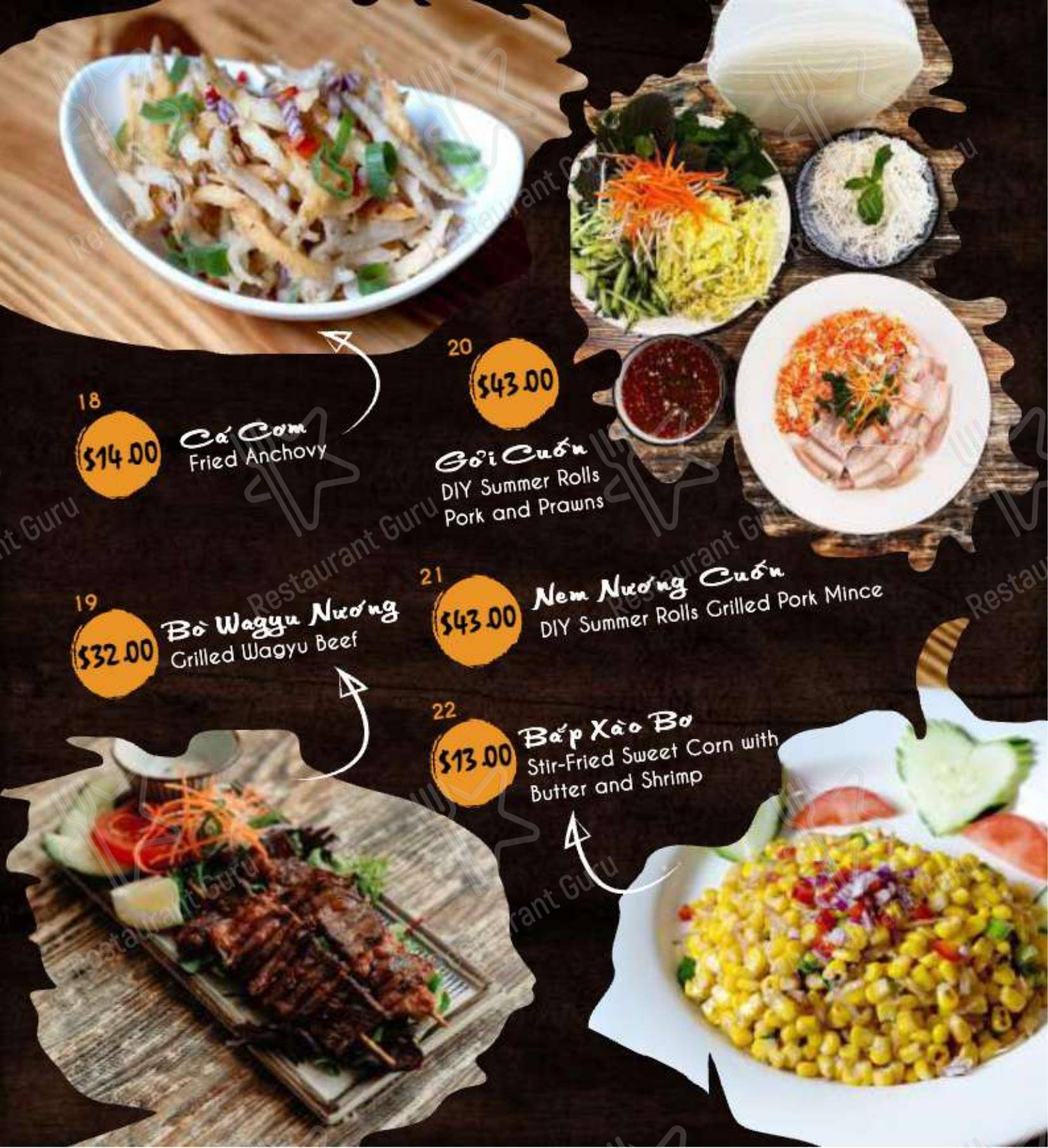 Меню ресторана Chopsticks Viet Restaurant - Меню напитков