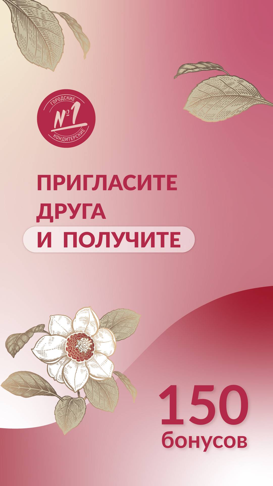 Городские кондитерские № 1 меню