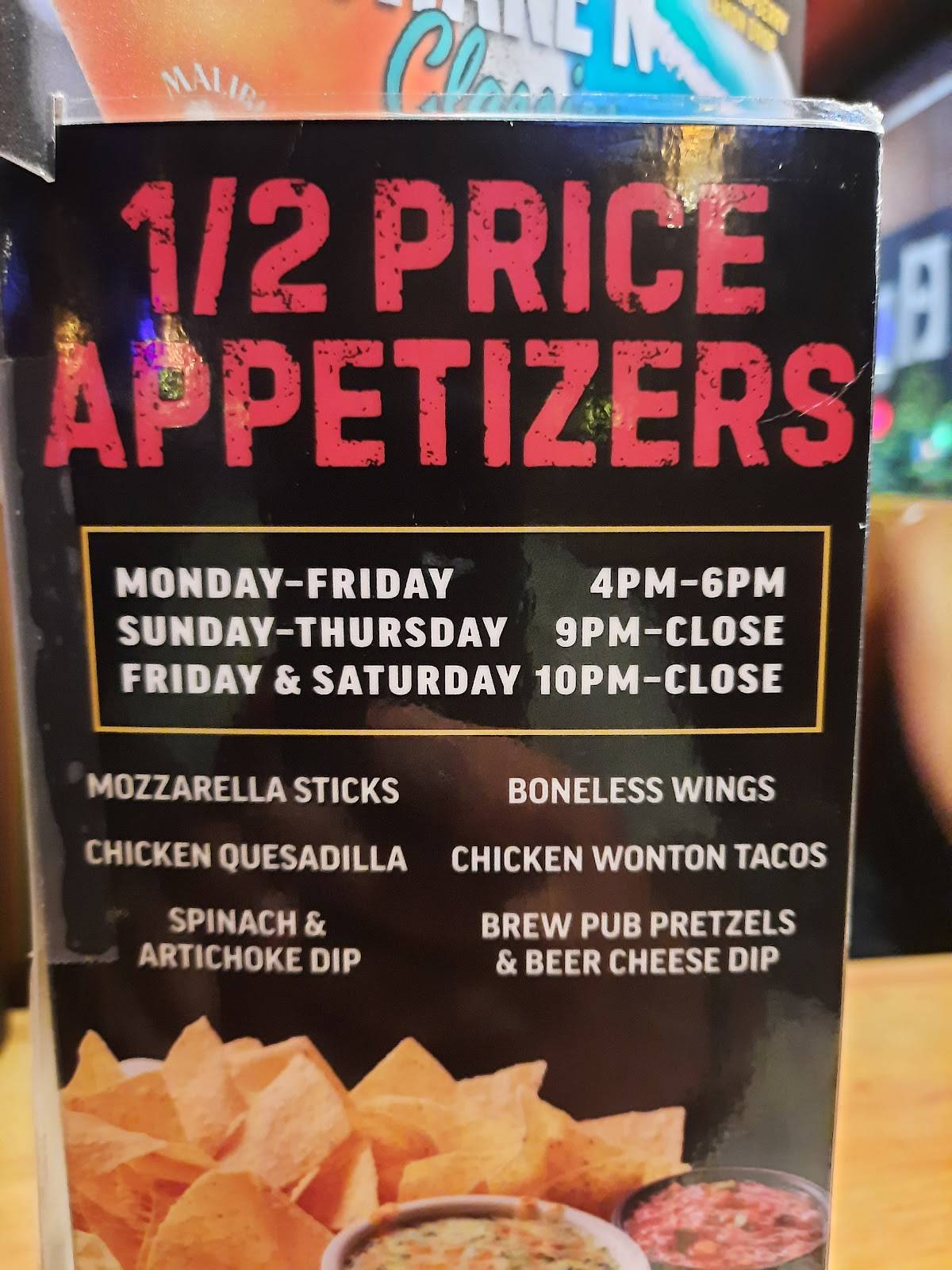 Applebee's Grill + Bar меню