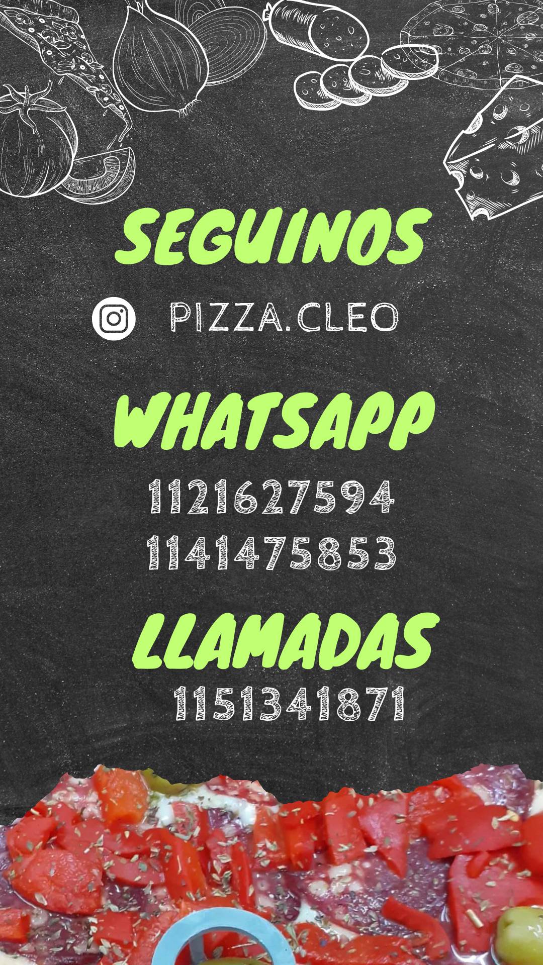 Cleo Pizza меню
