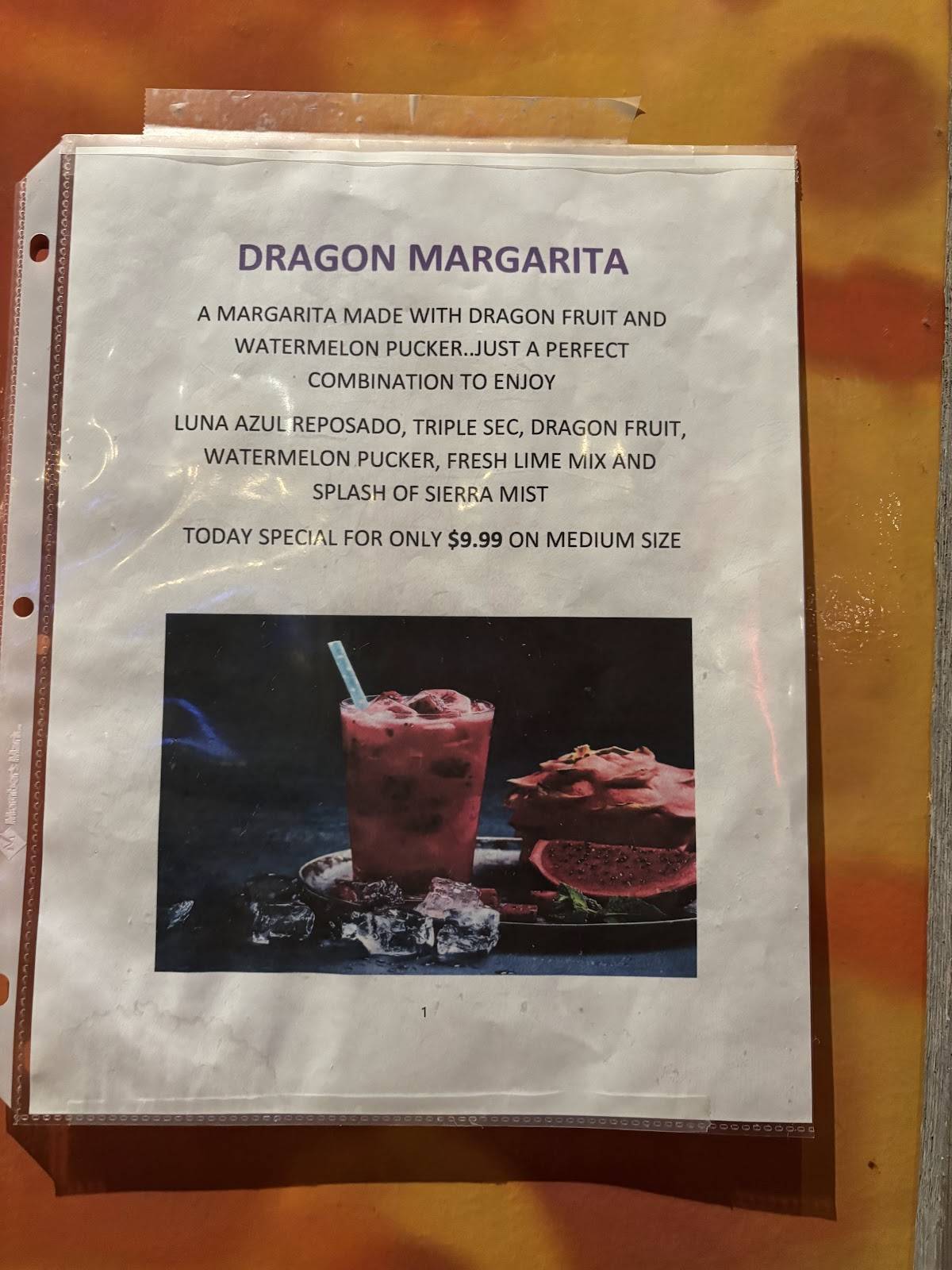 Coco Bongo Mexican Express & Cantina меню