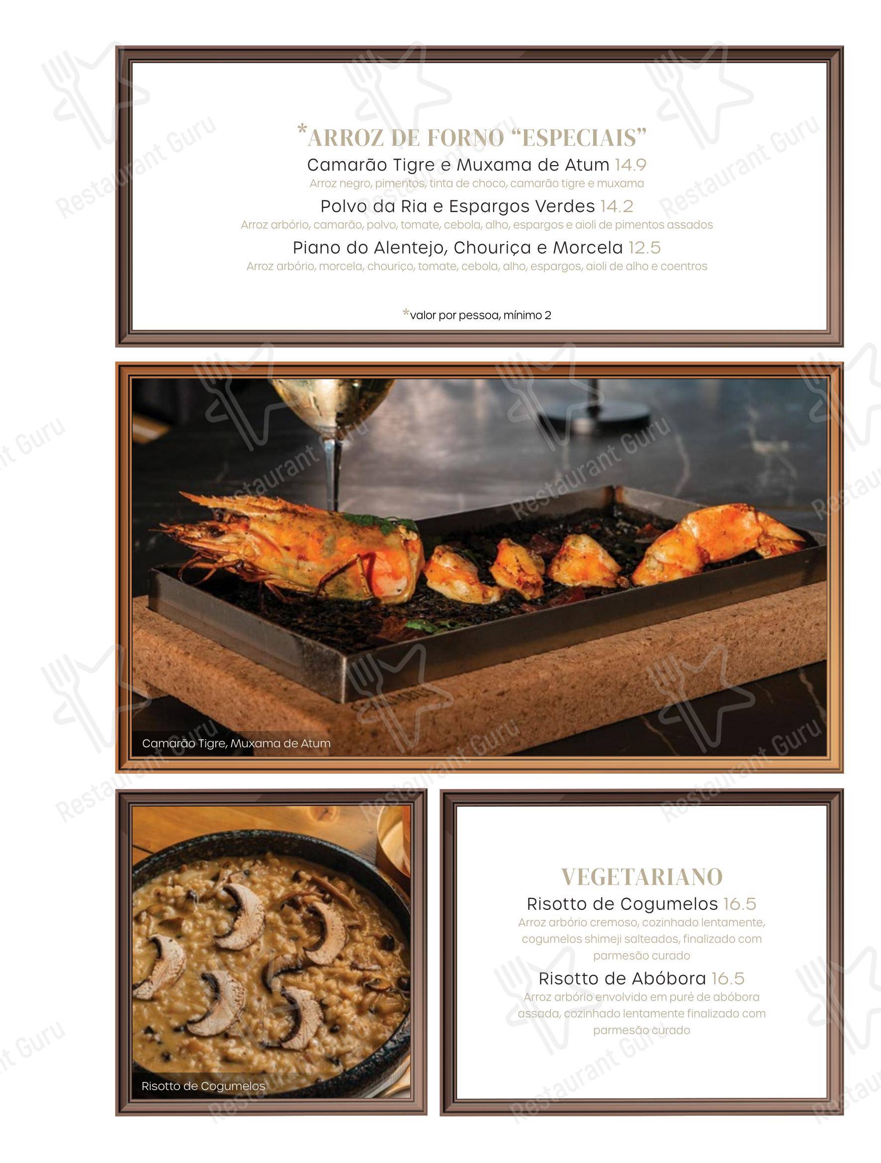 Меню ресторана Columbus Culinary Bar - Меню