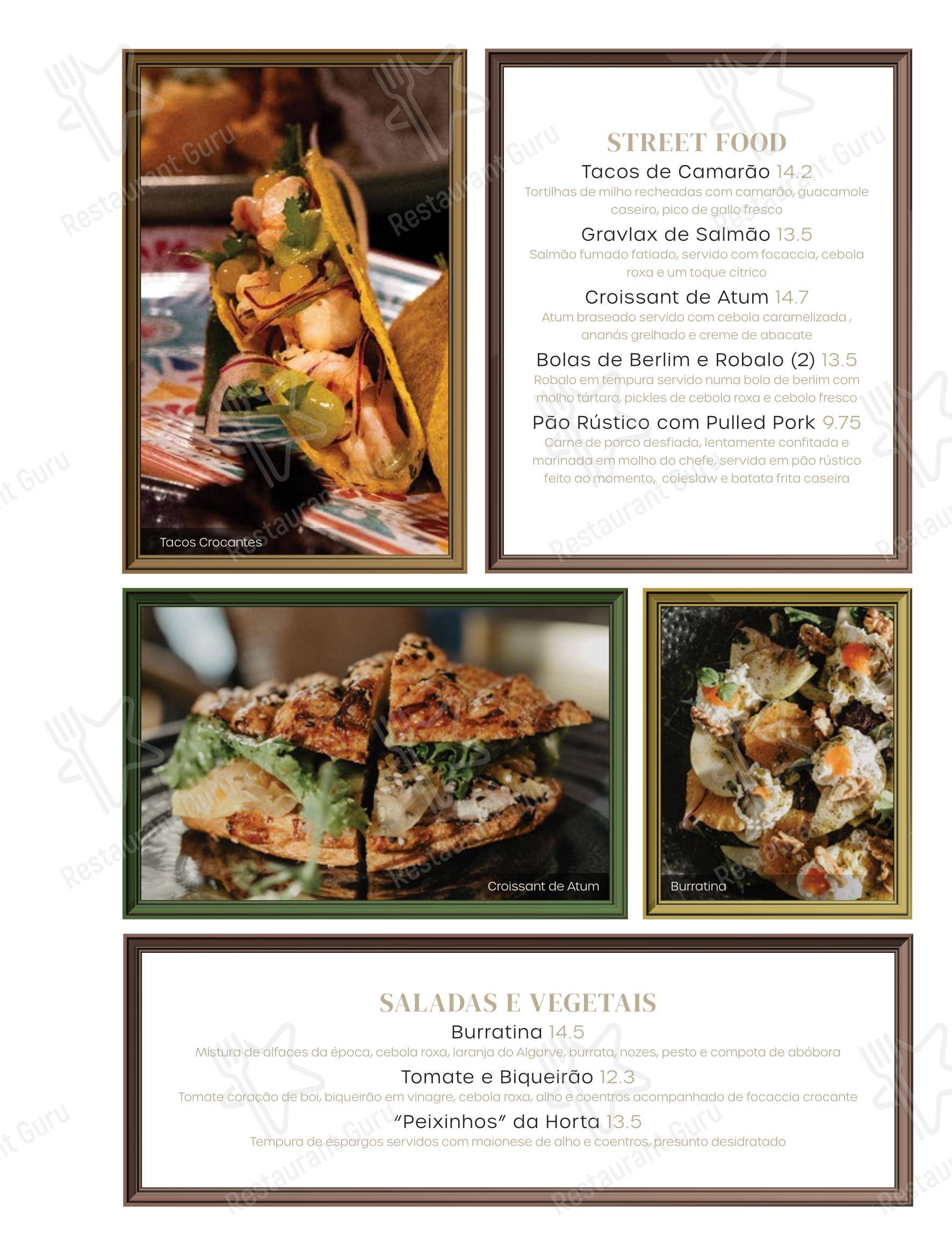 Меню ресторана Columbus Culinary Bar - Меню