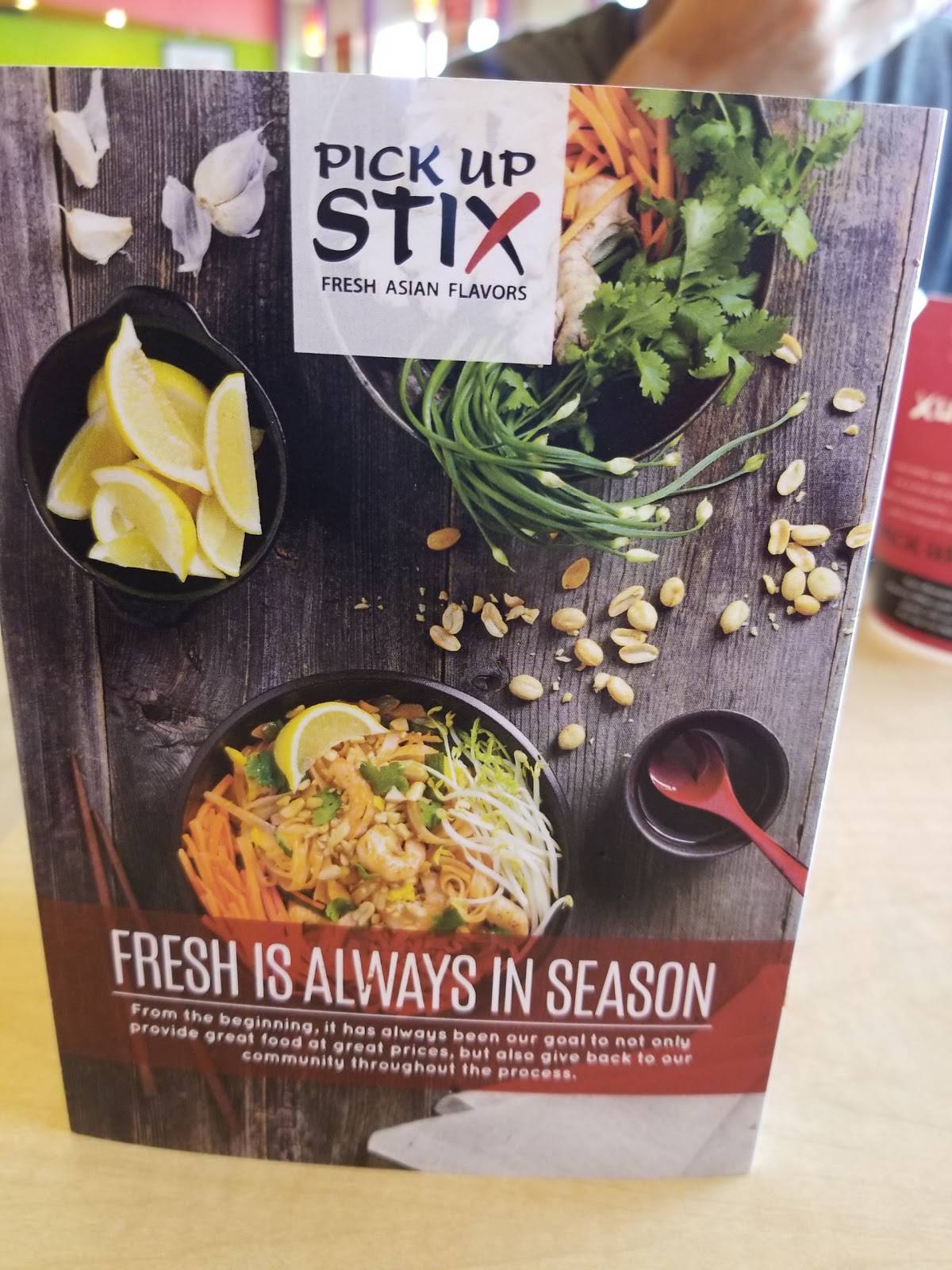 Pick Up Stix Fresh Asian Flavors меню
