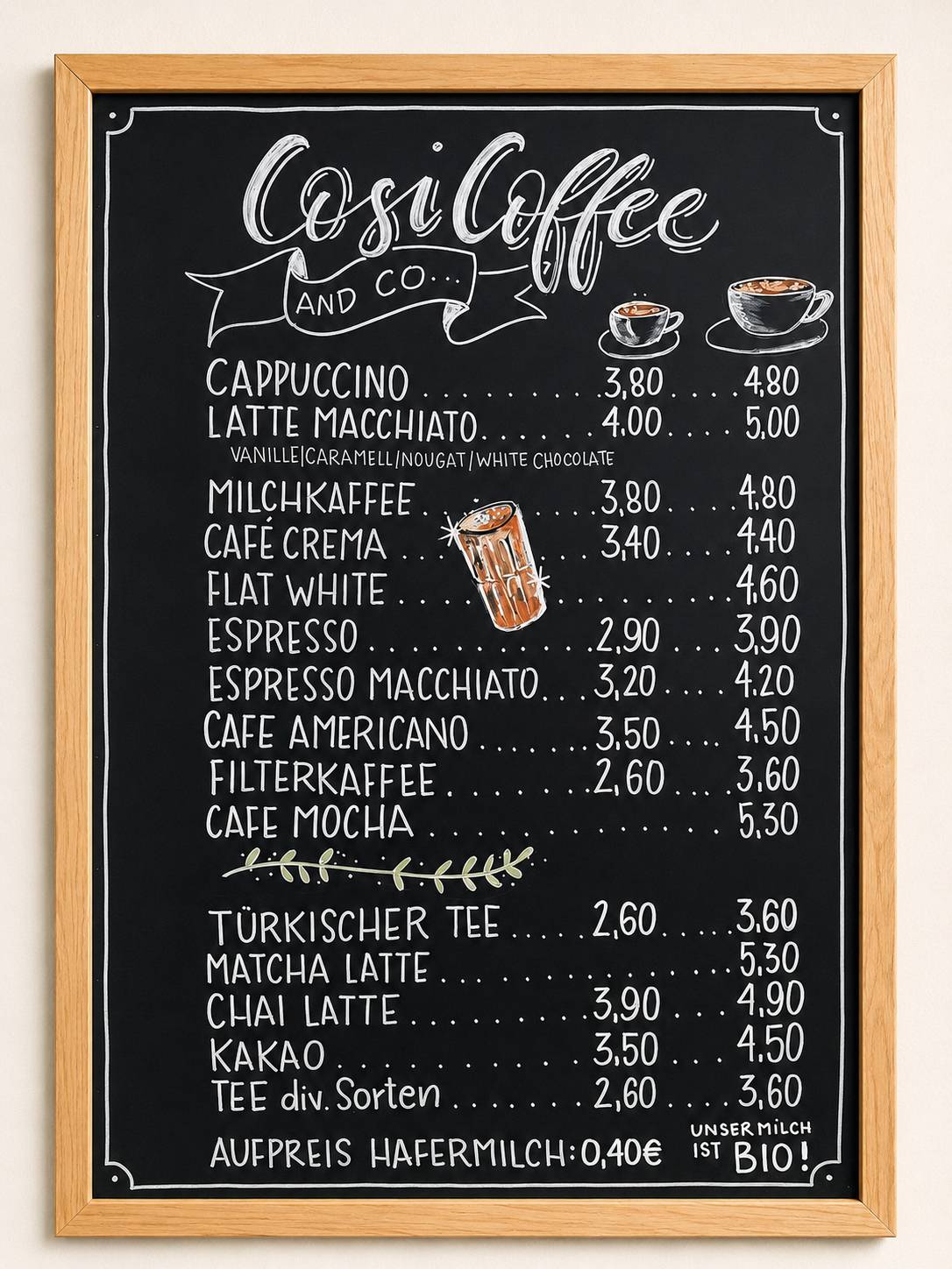 Cosi Café & Bakery меню