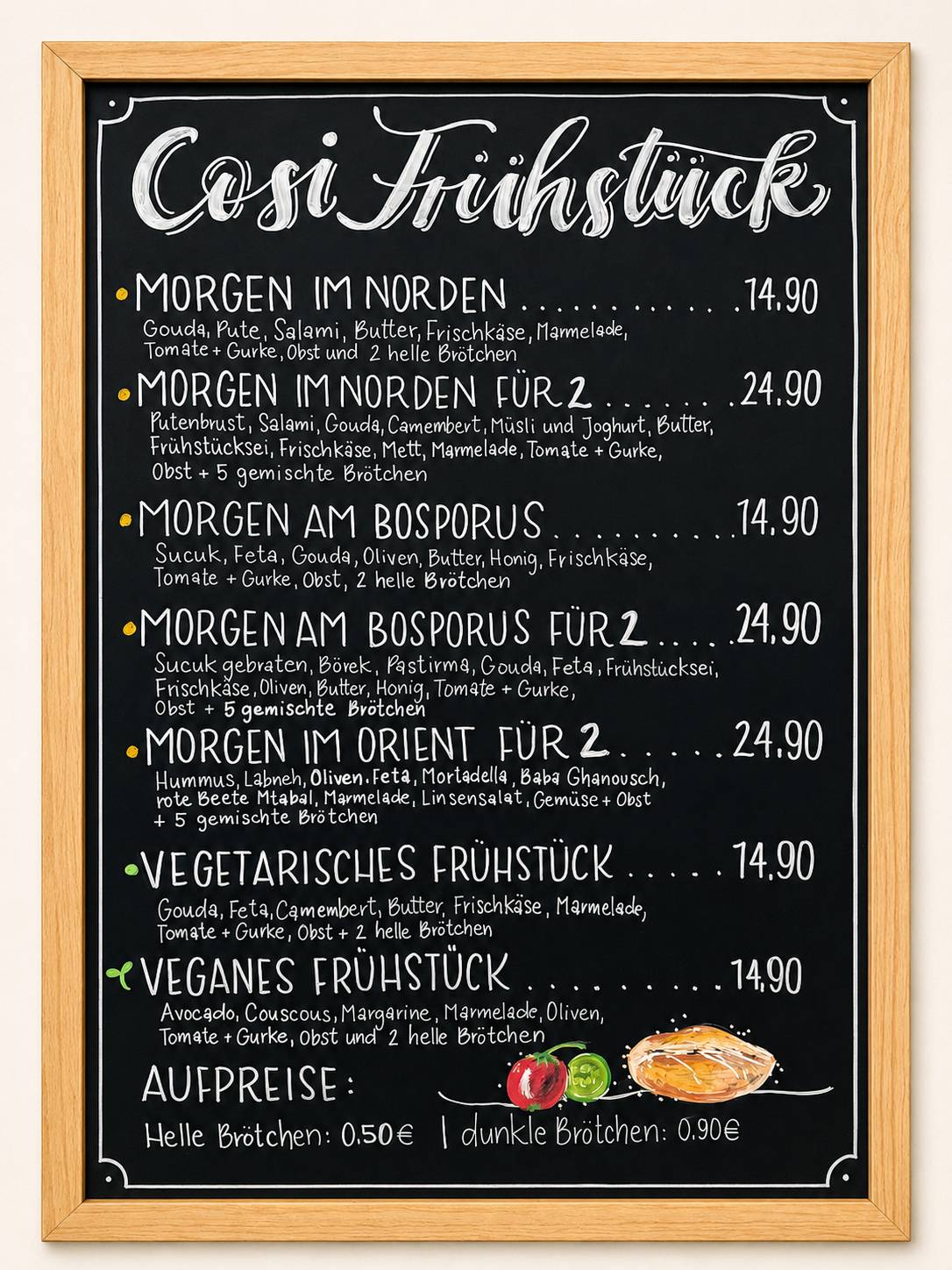 Cosi Café & Bakery меню