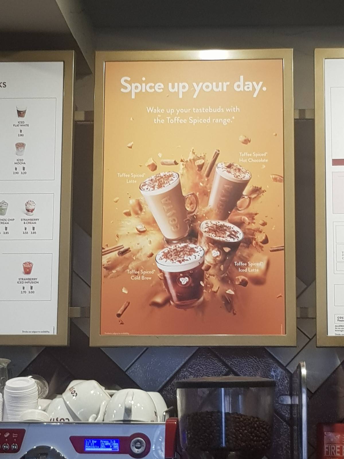 Costa Coffee меню