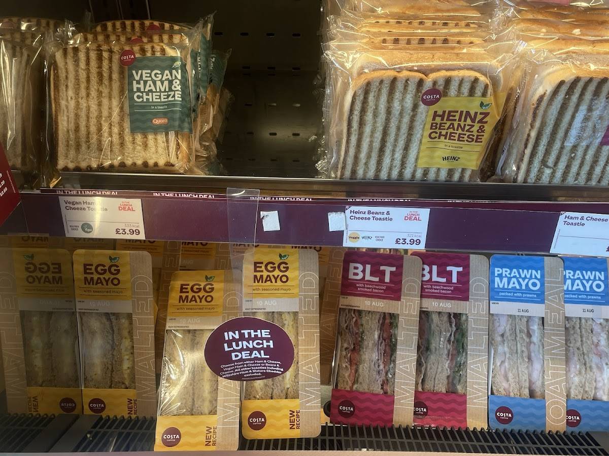 Costa Coffee меню