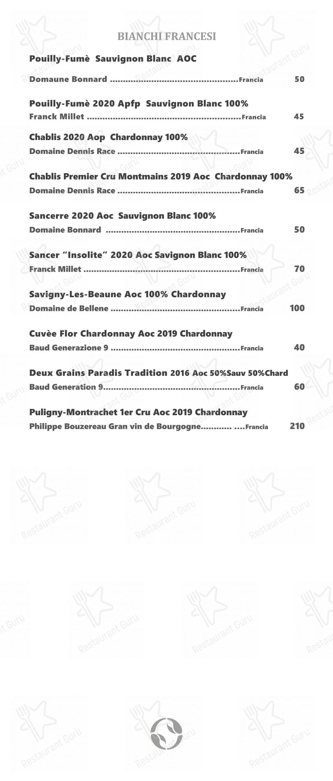 Меню ресторана Ristorante Crab - Меню