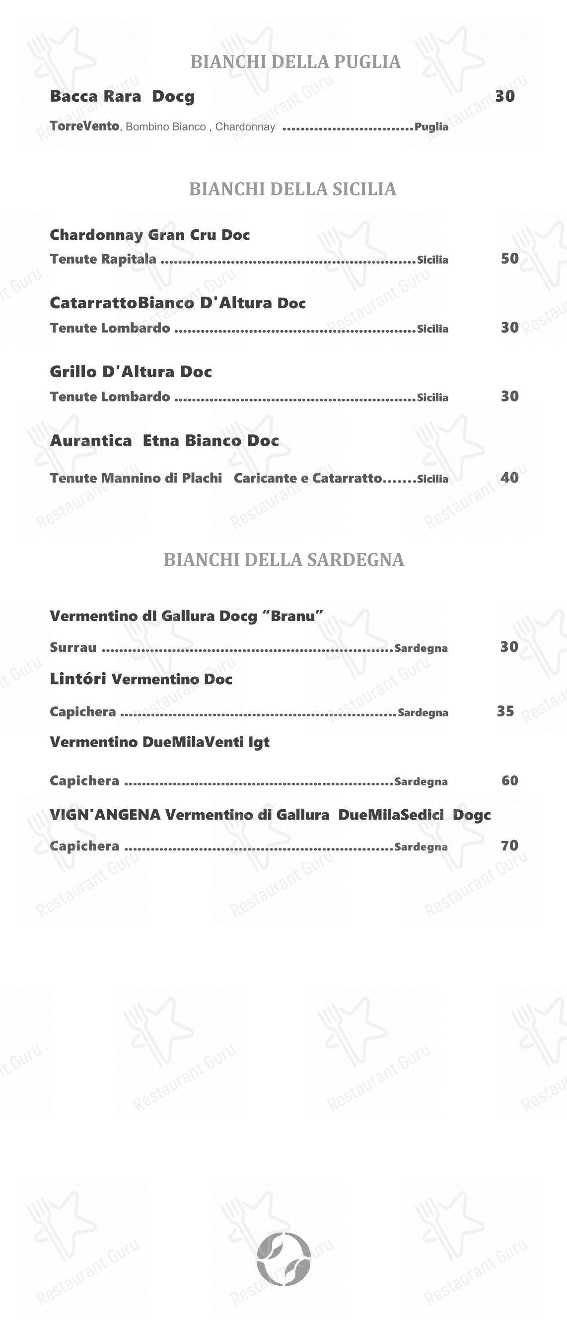 Меню ресторана Ristorante Crab
