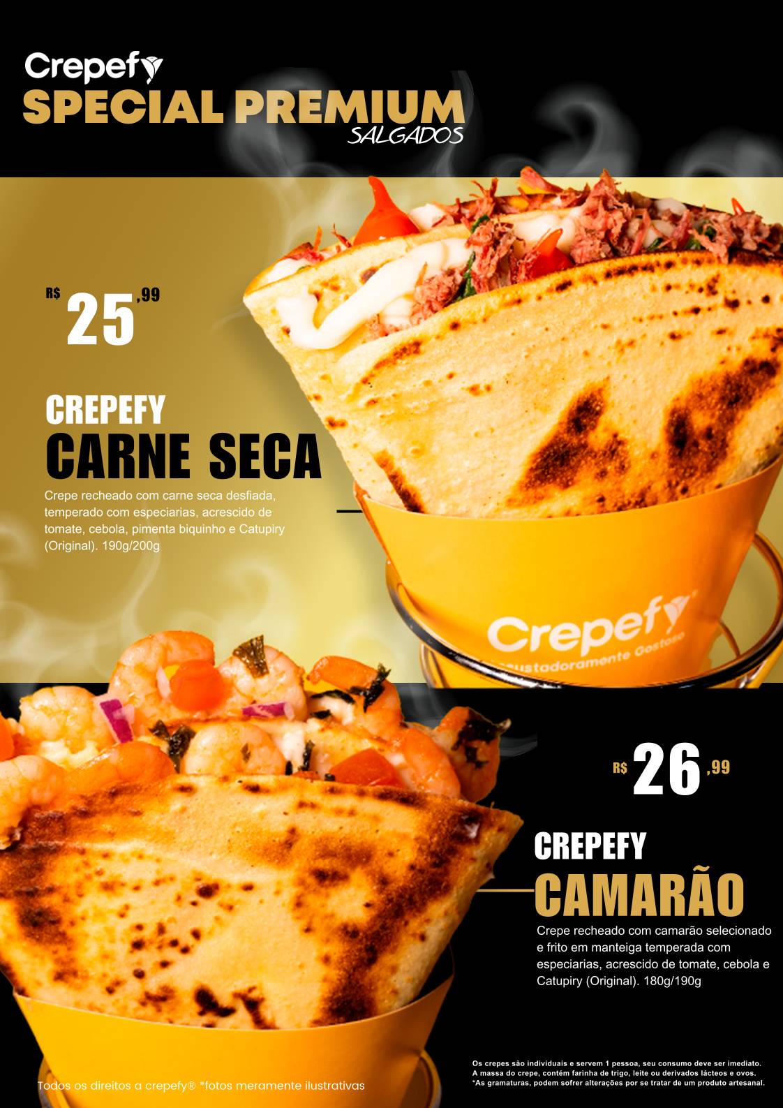Crepefy Rio do Sul меню