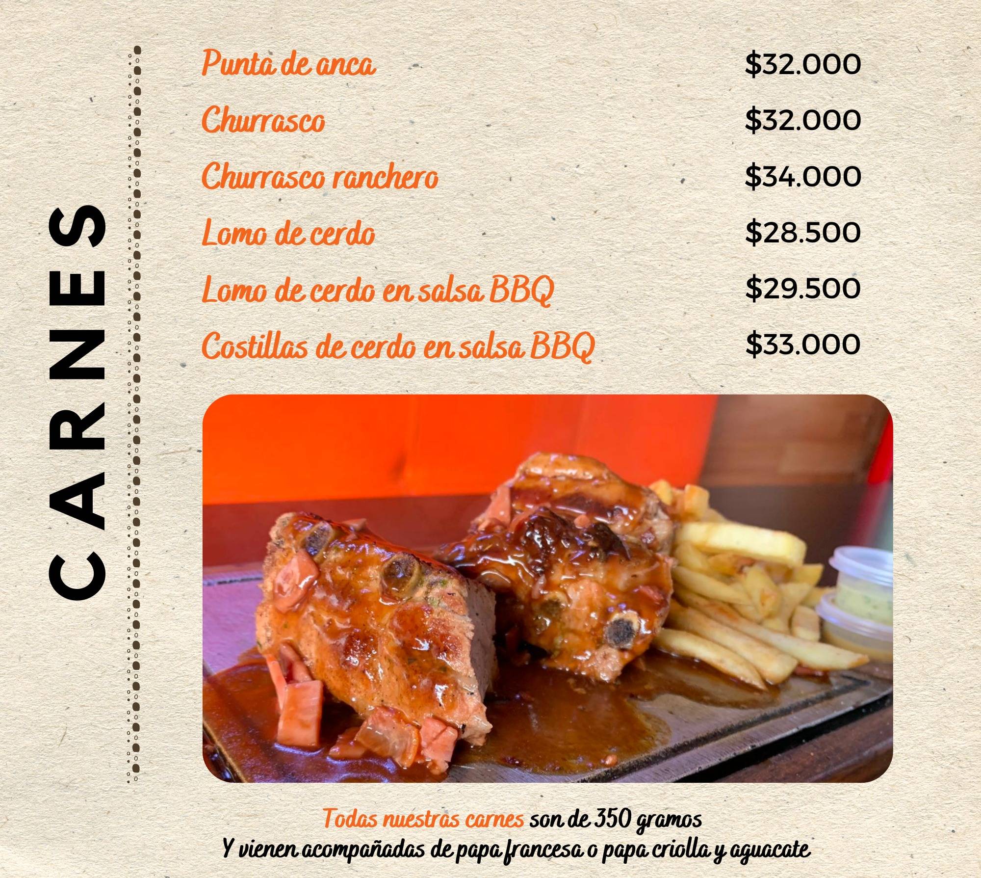Cubanitos меню