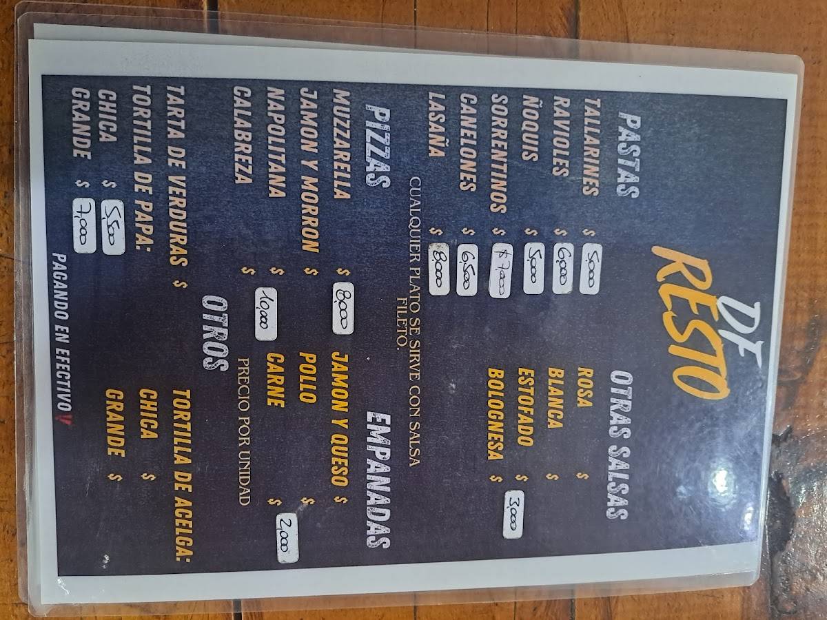 DF Resto меню