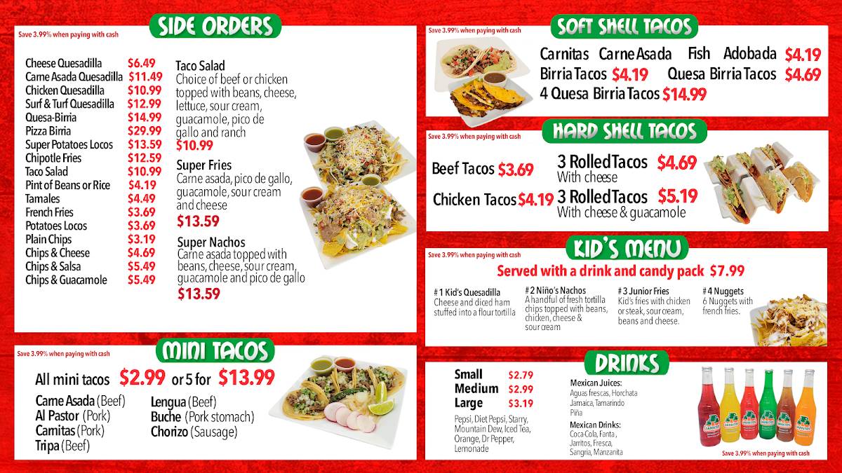 D'Leons Taco Rico меню