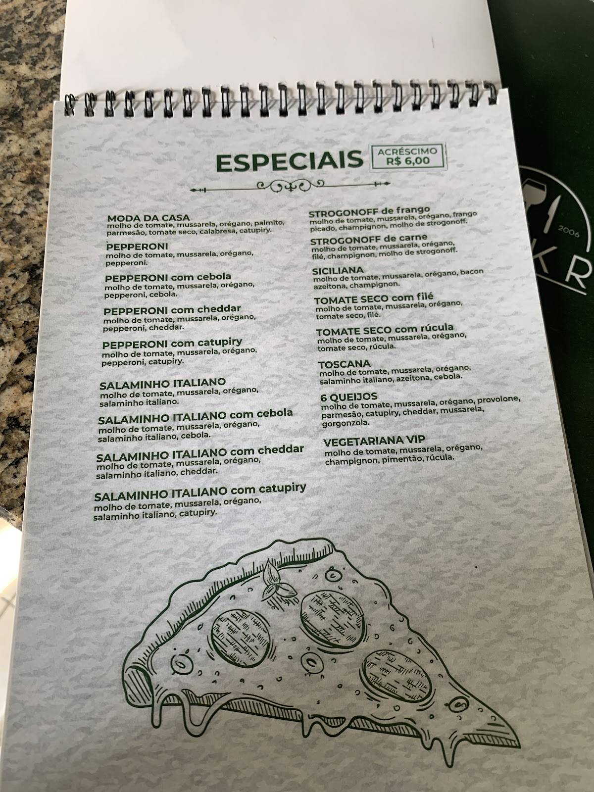 Deck Pizza меню