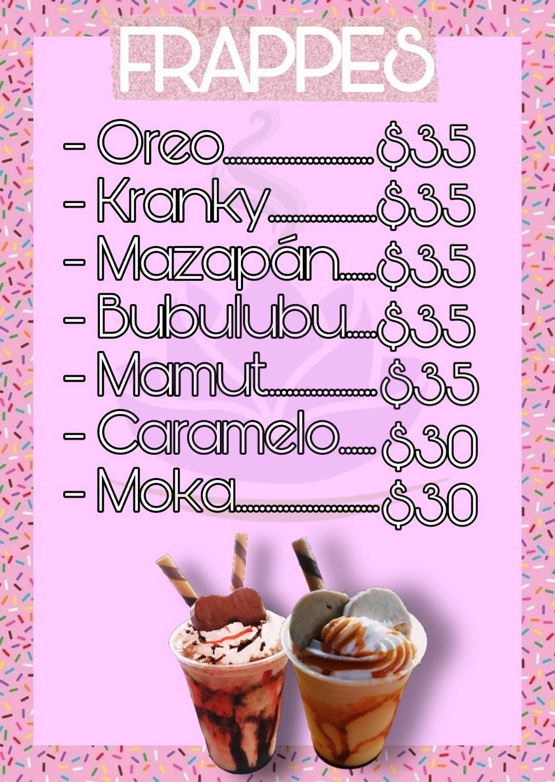 Delicias Mágicas меню