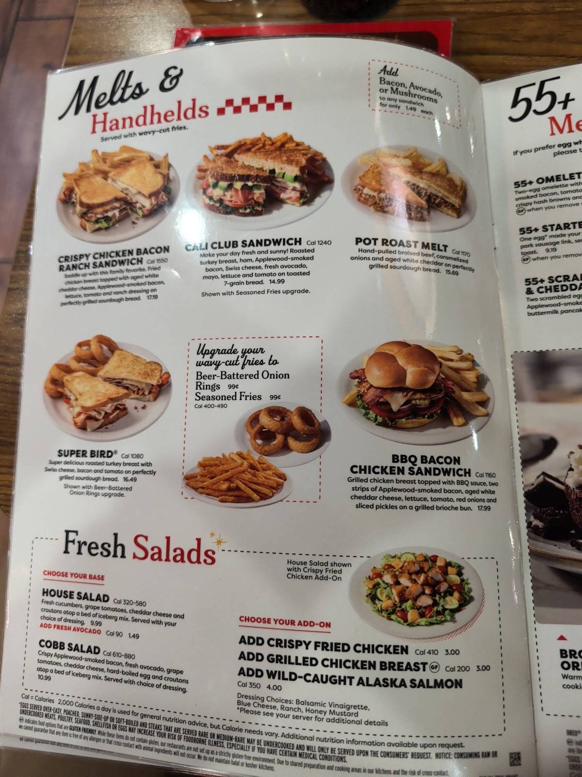 Denny's Restaurant меню
