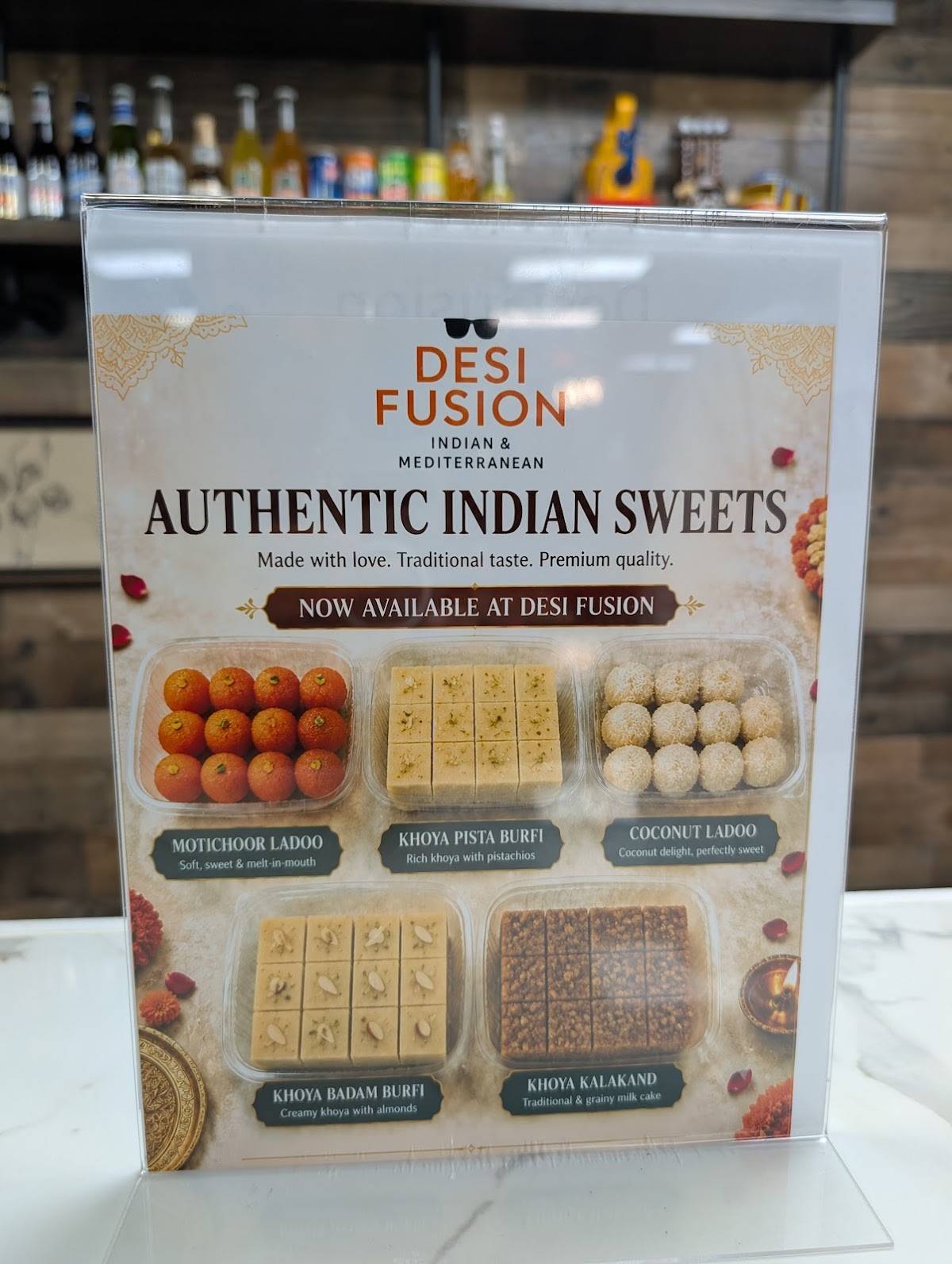 Desi Fusion меню