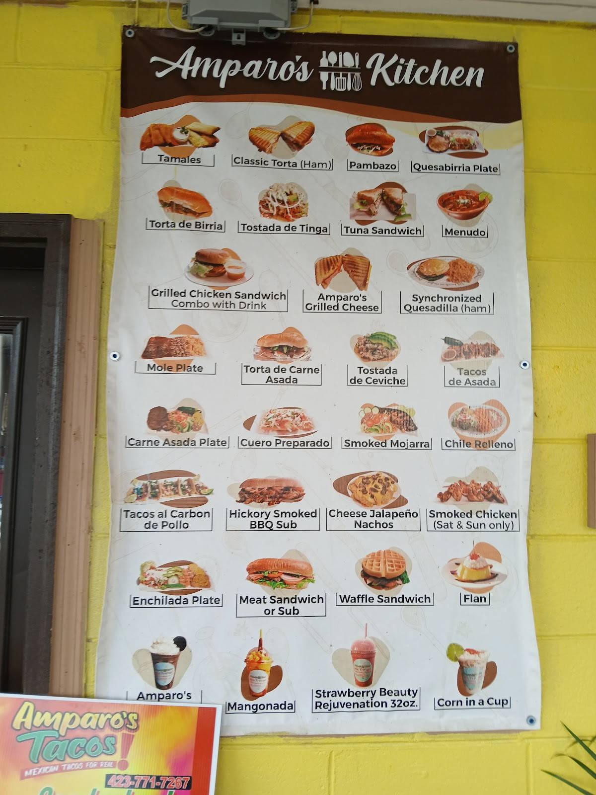 Amparo's Tacos меню