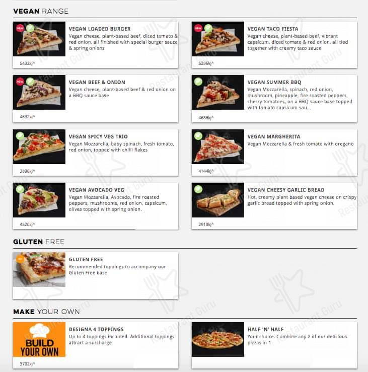 Domino's Pizza Leeming меню