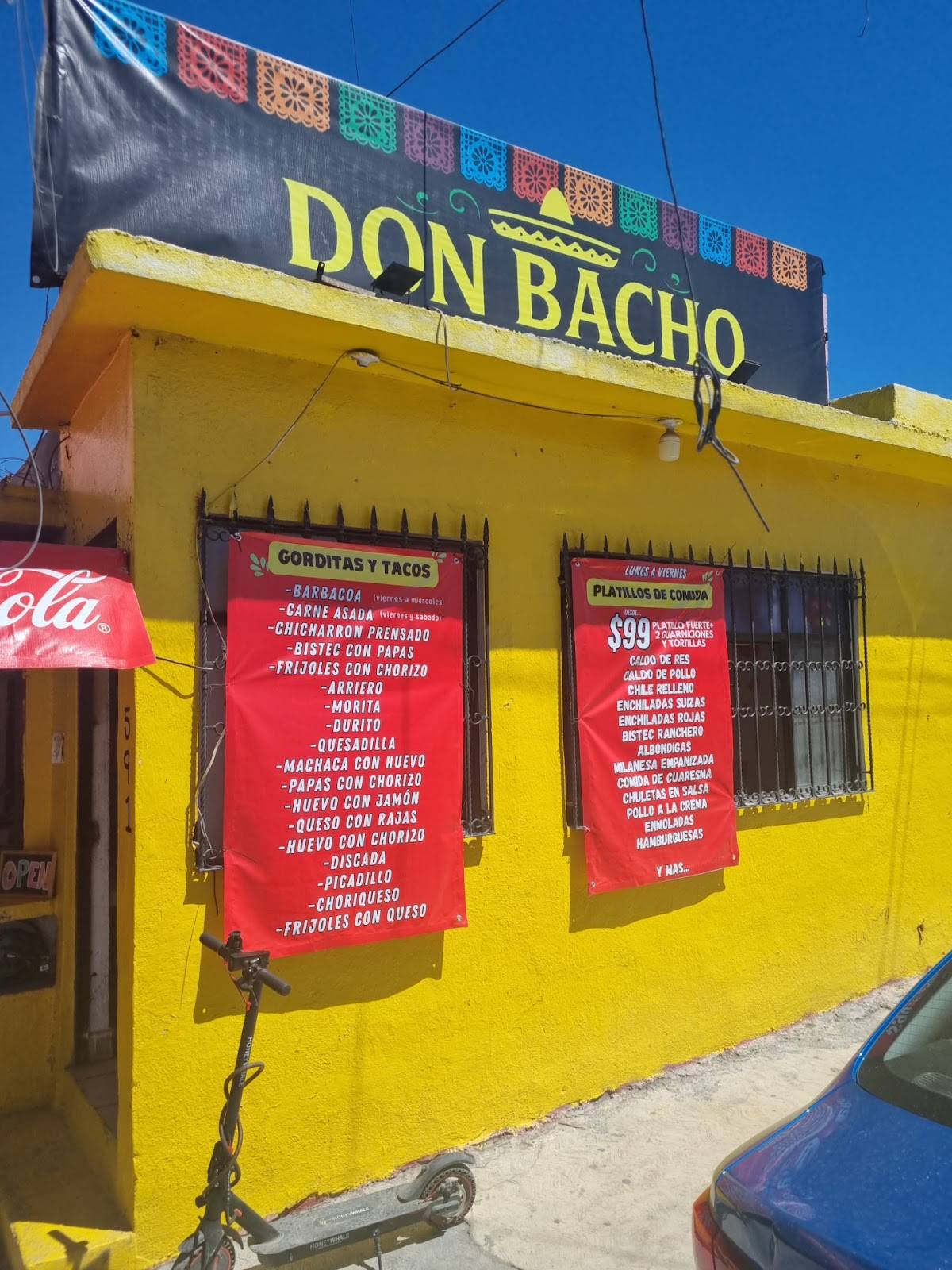 Don Bacho меню