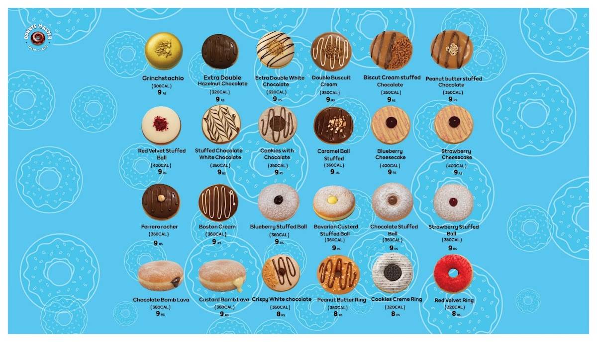 Donuts master меню