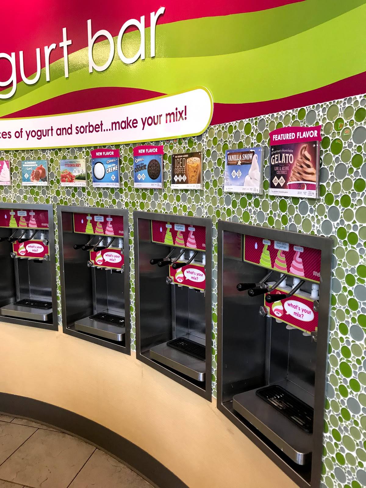 Menchie's Frozen Yogurt меню