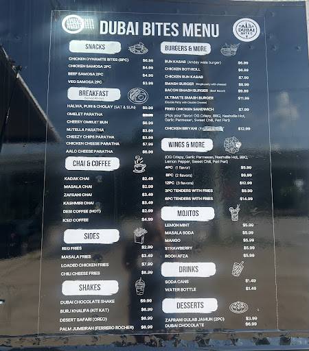 Dubai Bites меню