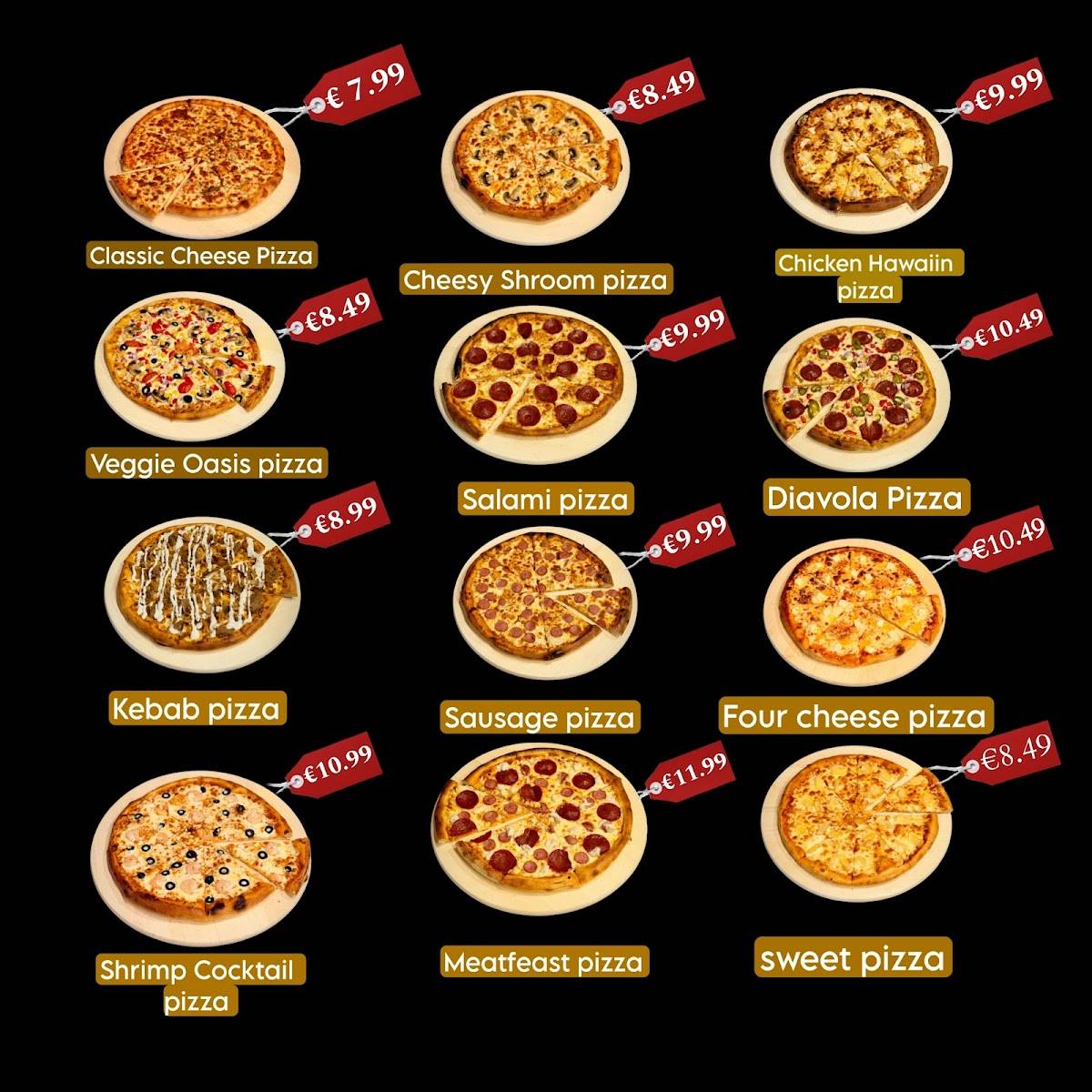 Dubai pizza меню