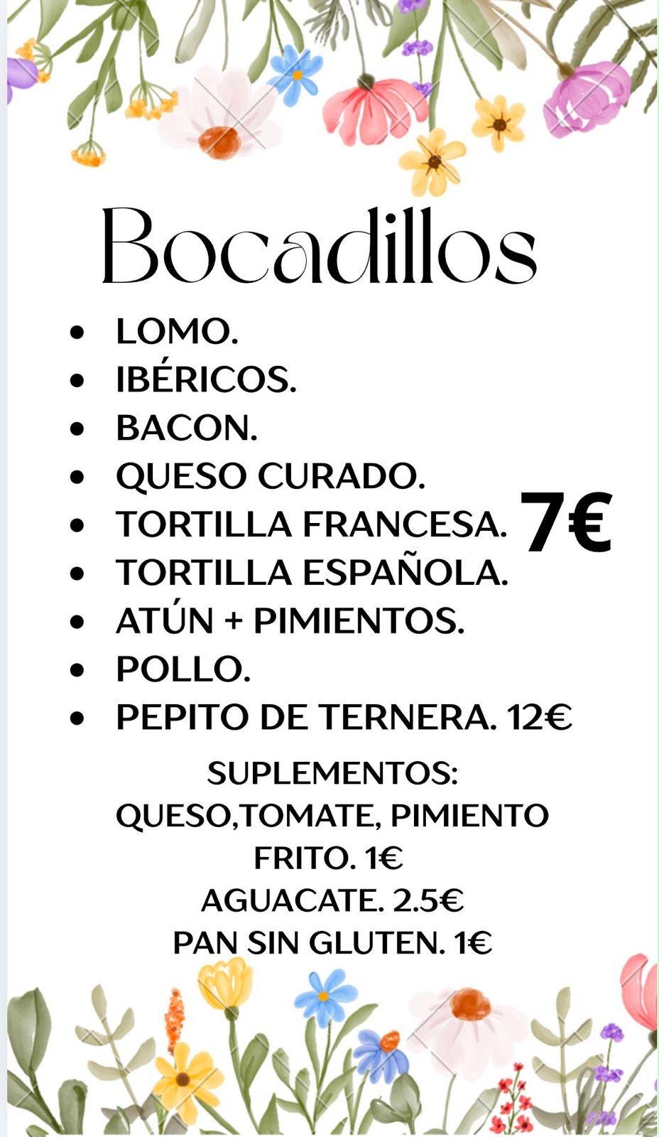 Entre Dulces y Tragos меню