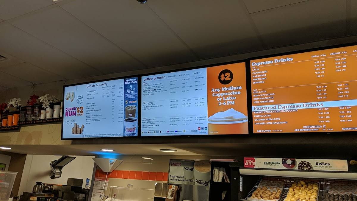 Dunkin' меню