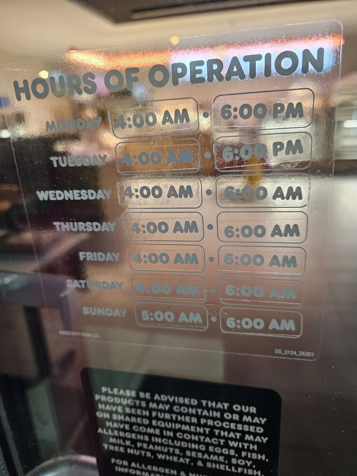 Dunkin' меню