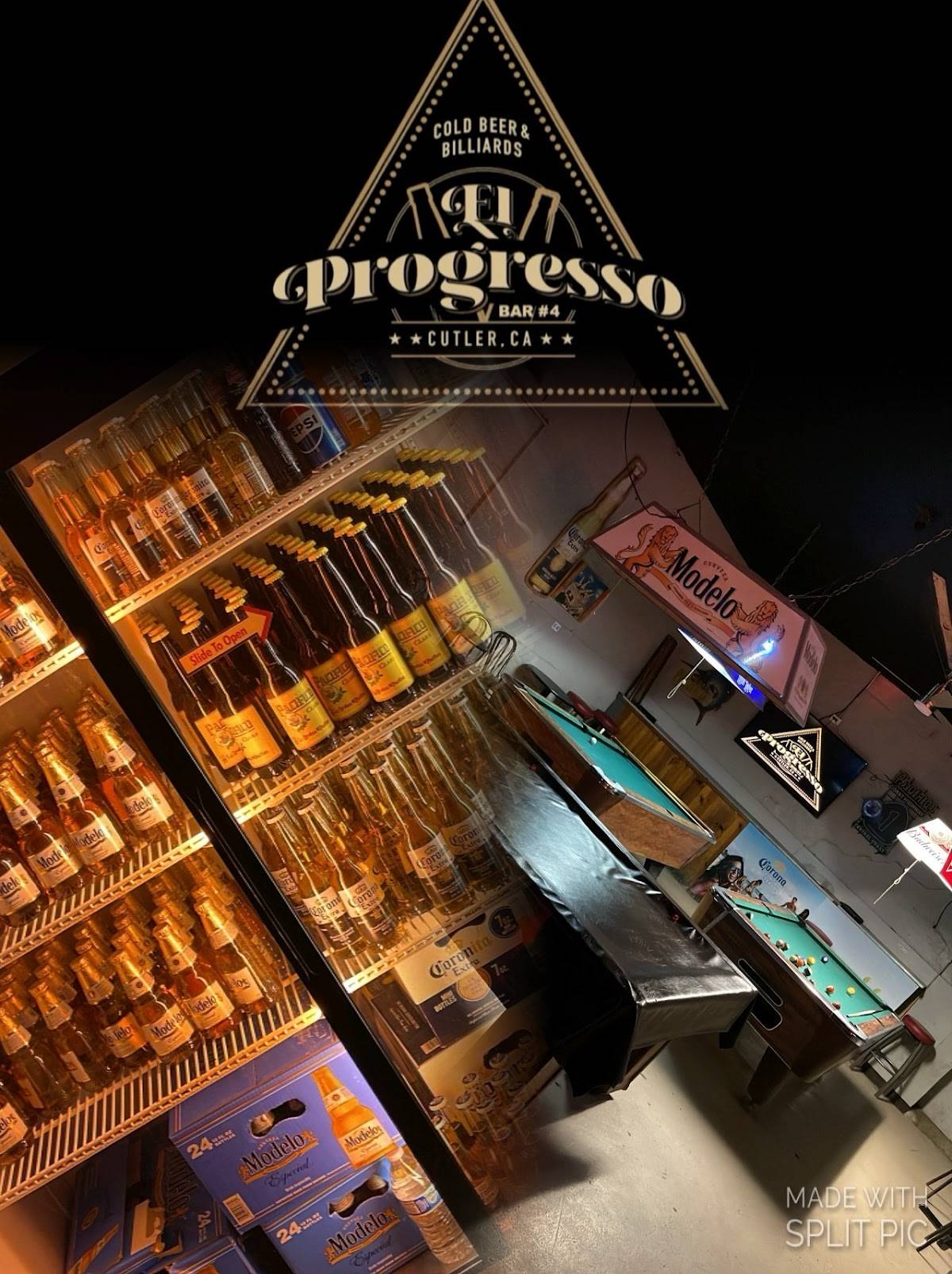 El Progreso bar меню