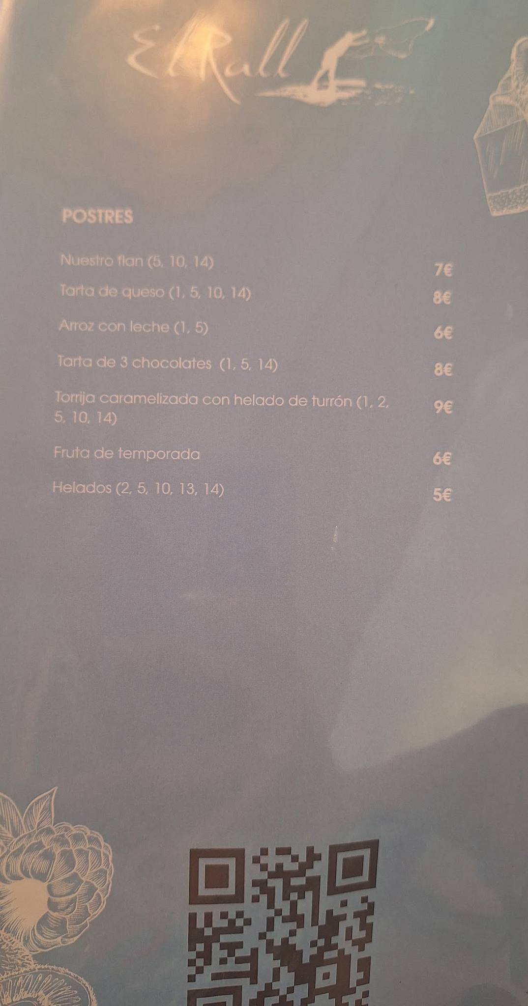 El Rall меню