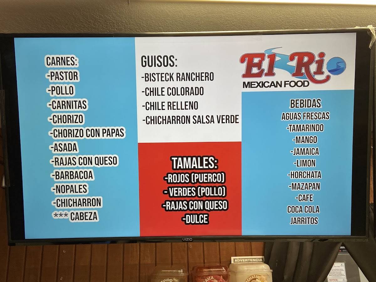 El Rio Food Market меню