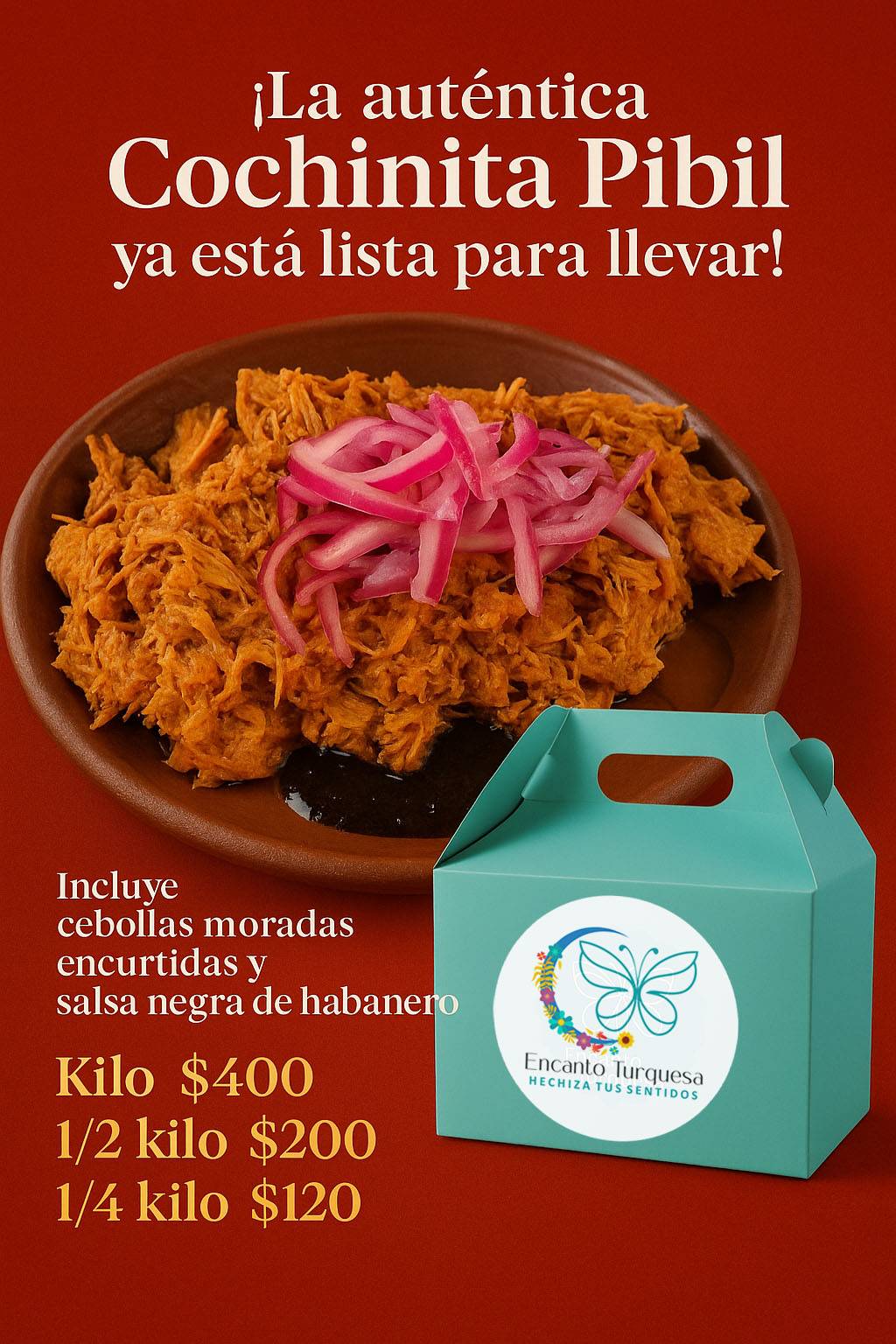 Encanto Turquesa меню