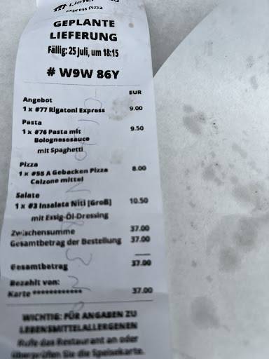 Express Pizza Höchstadt меню