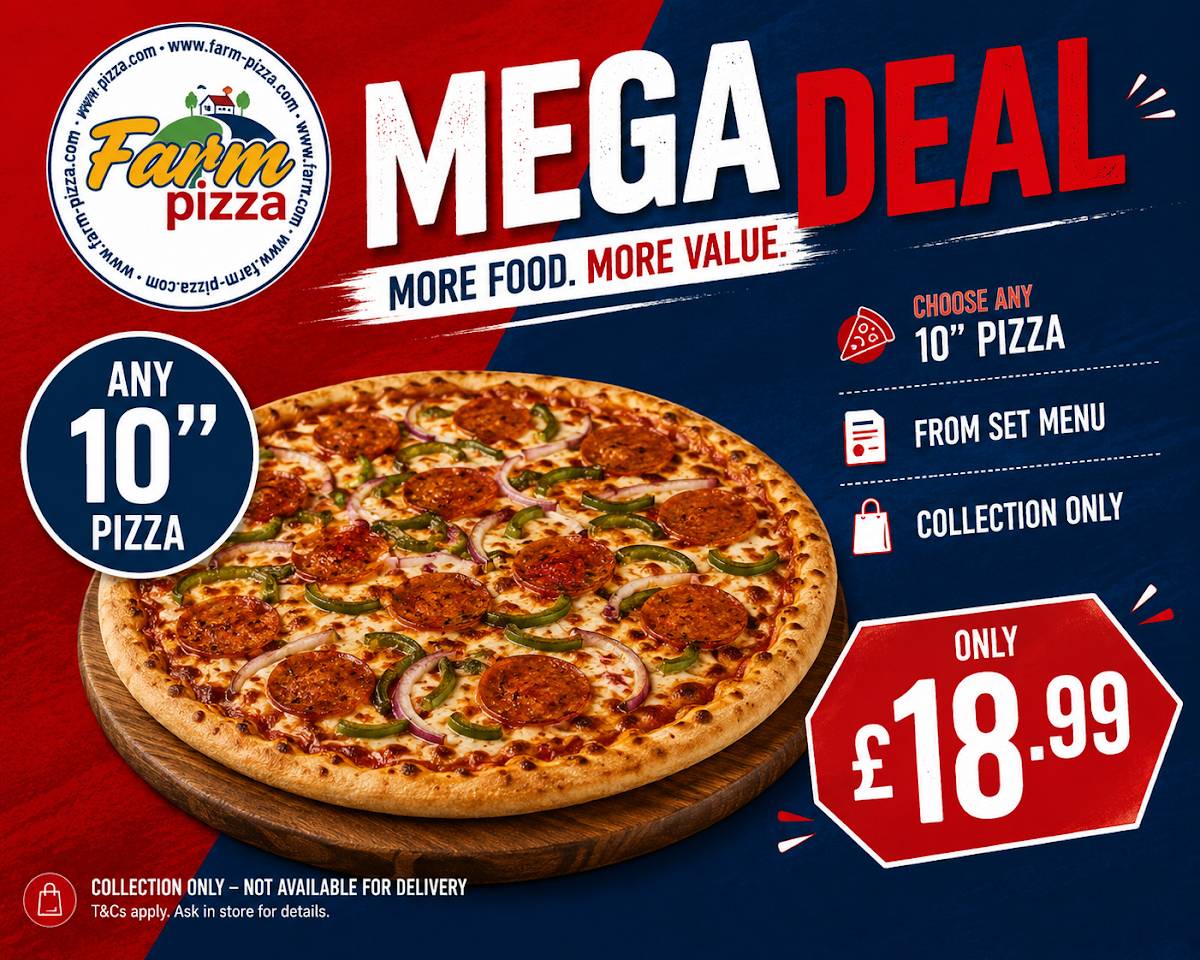 Farm Pizza Basildon меню