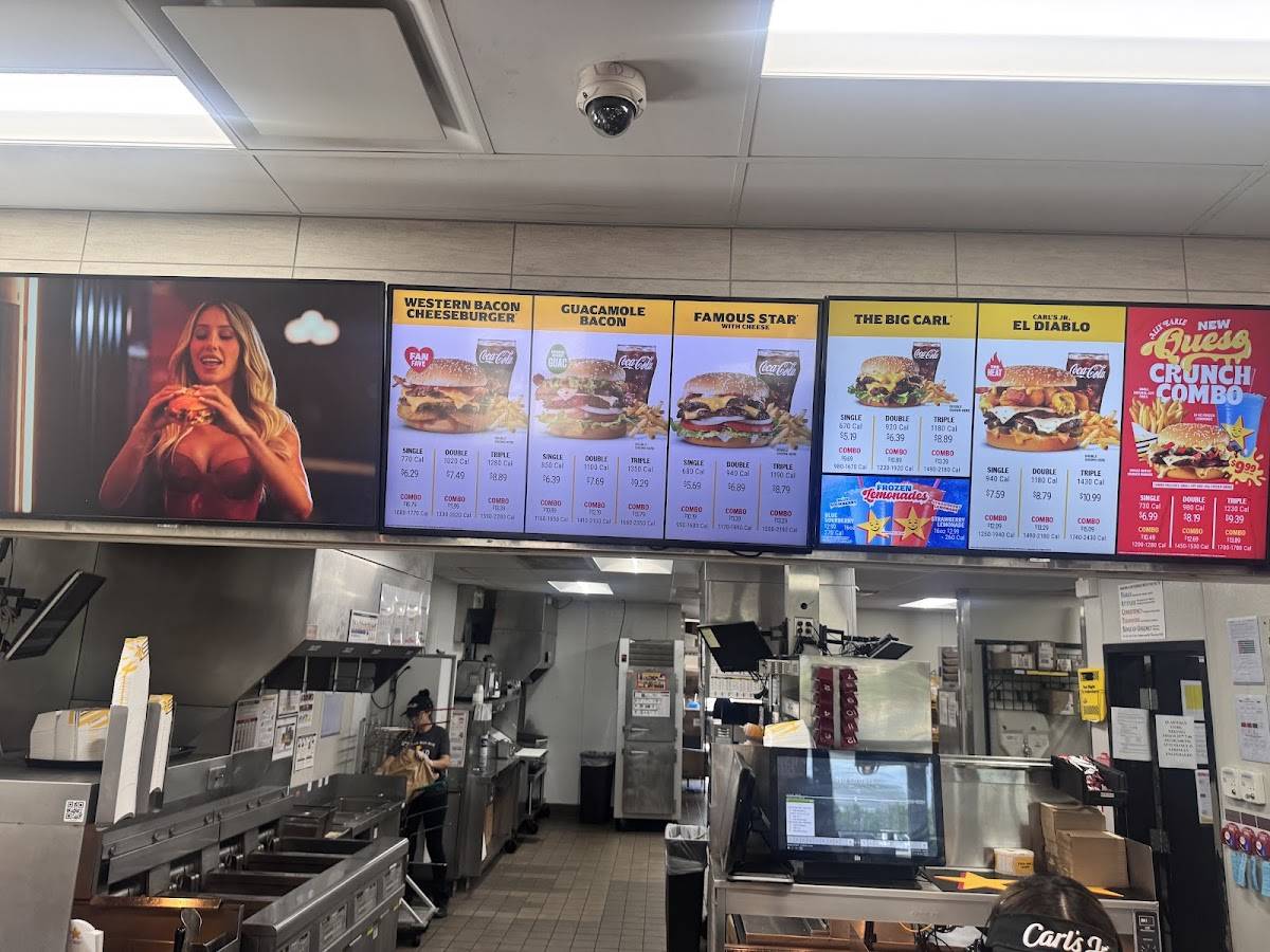 Carl's Jr. меню